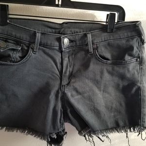 True Religion Gray Denim Shorts